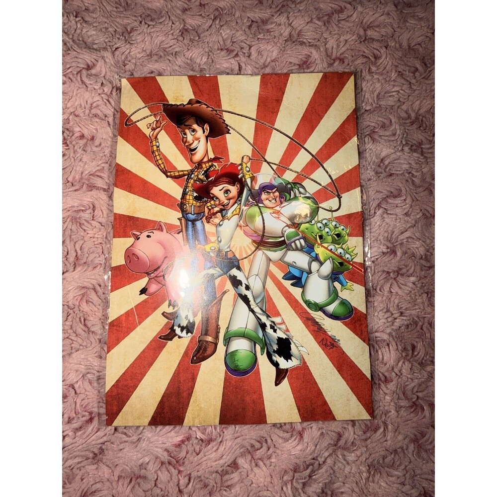 Disney WonderGround Gallery Toy Story "Round Up Your Toys" Postcard Art Gallery